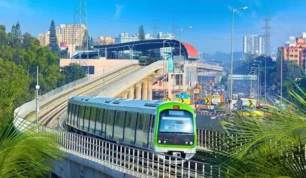 Namma Metro line representing the Yellow Line corridor serving Electronic City and Bommasandra